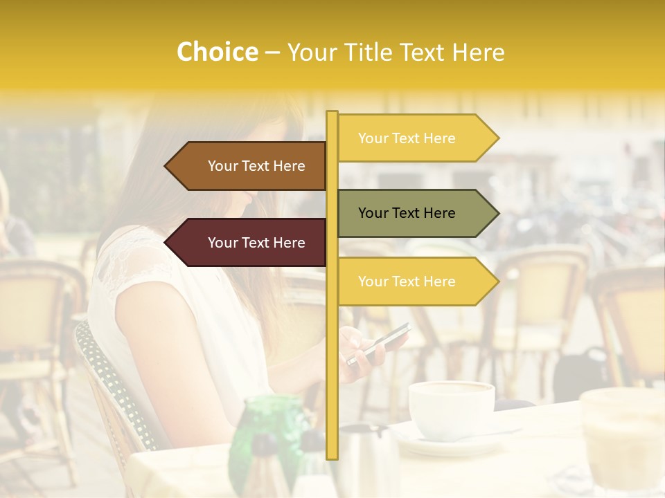 Person Outside Communication PowerPoint Template