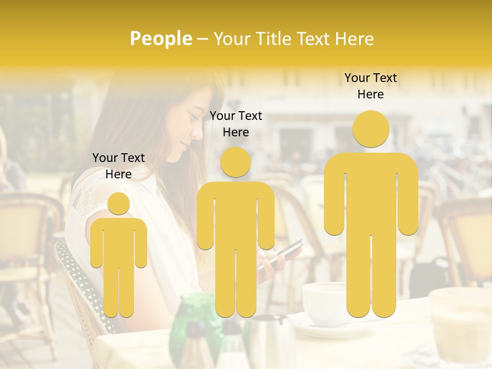 Person Outside Communication PowerPoint Template