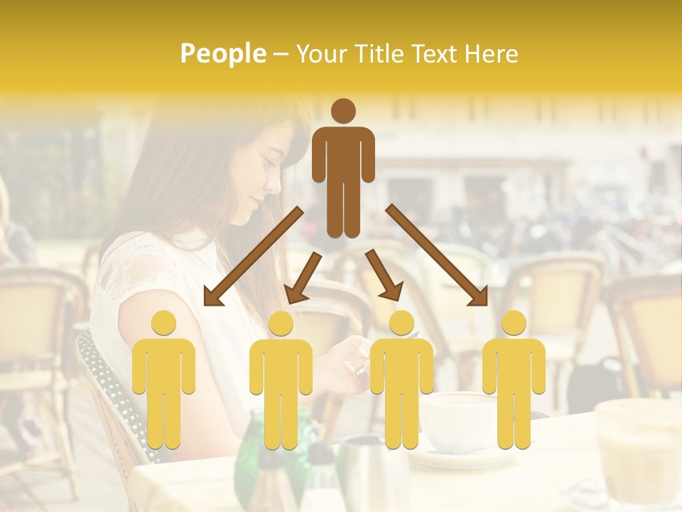 Person Outside Communication PowerPoint Template