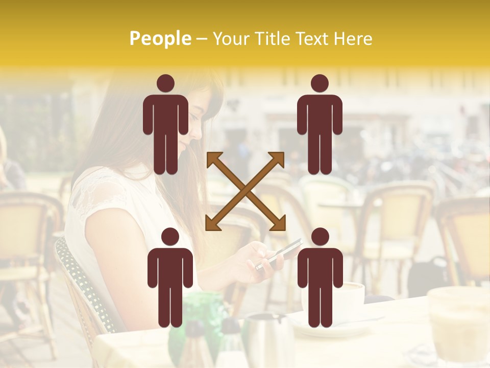 Person Outside Communication PowerPoint Template