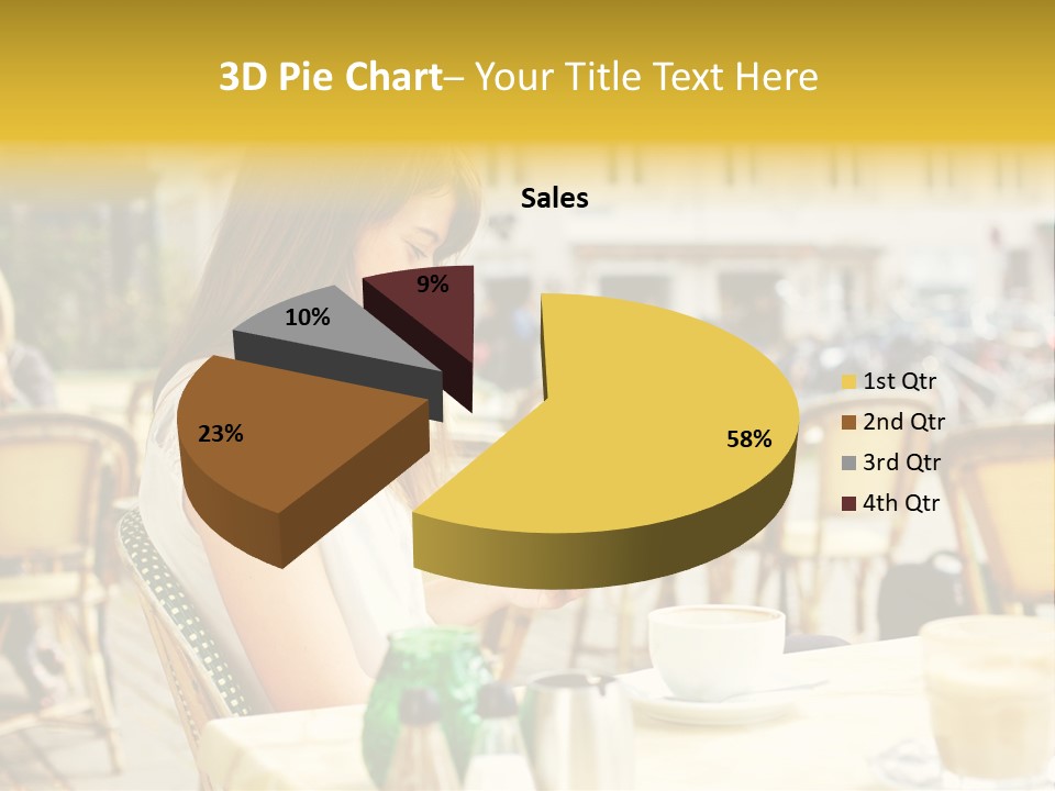 Person Outside Communication PowerPoint Template