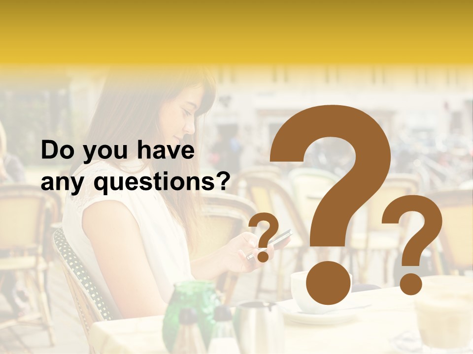 Person Outside Communication PowerPoint Template