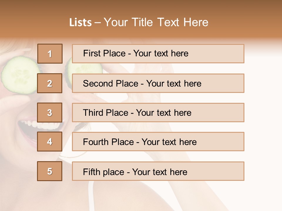 Nutrition Fresh Smile PowerPoint Template