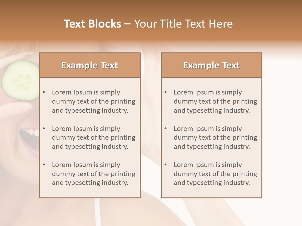 Nutrition Fresh Smile PowerPoint Template