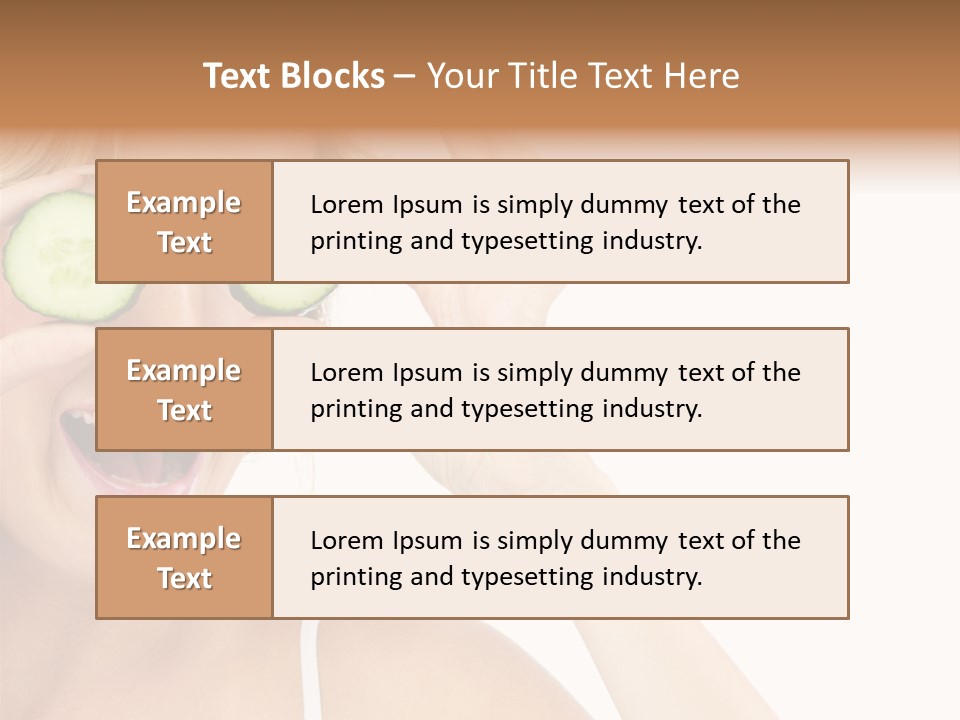 Nutrition Fresh Smile PowerPoint Template