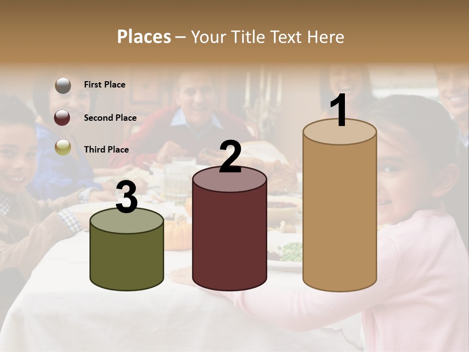 Turkey Happy Daughter PowerPoint Template