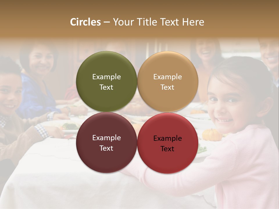 Turkey Happy Daughter PowerPoint Template