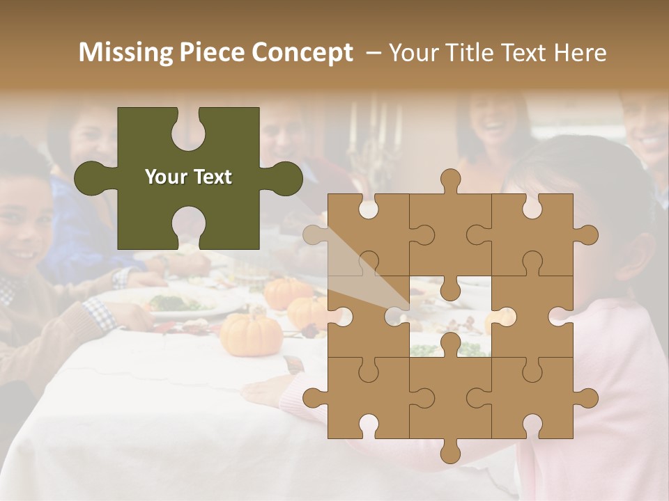 Turkey Happy Daughter PowerPoint Template