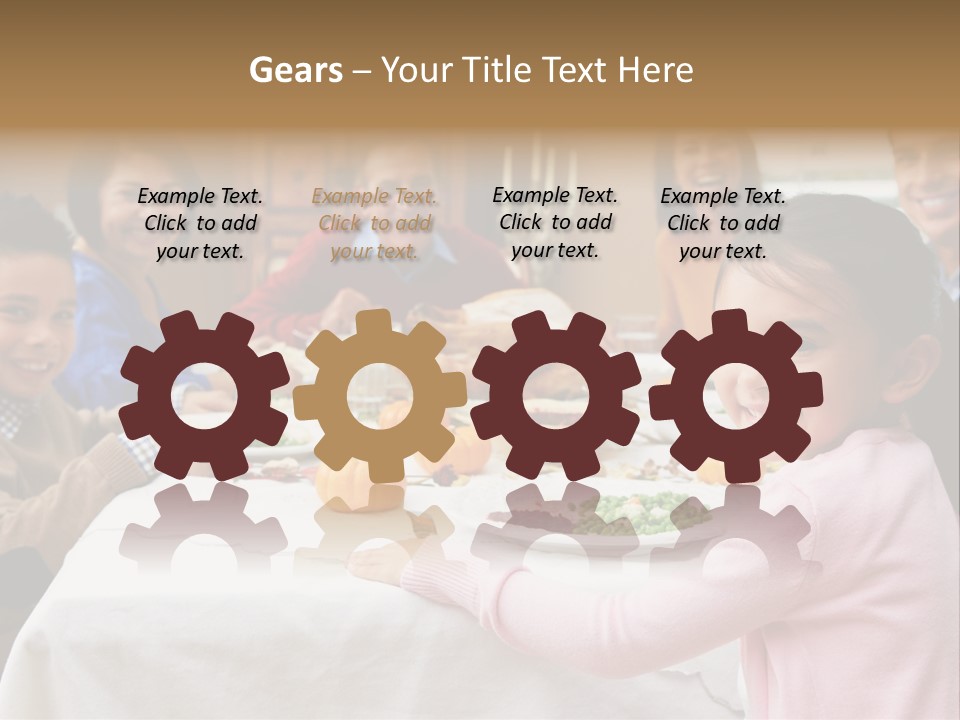 Turkey Happy Daughter PowerPoint Template