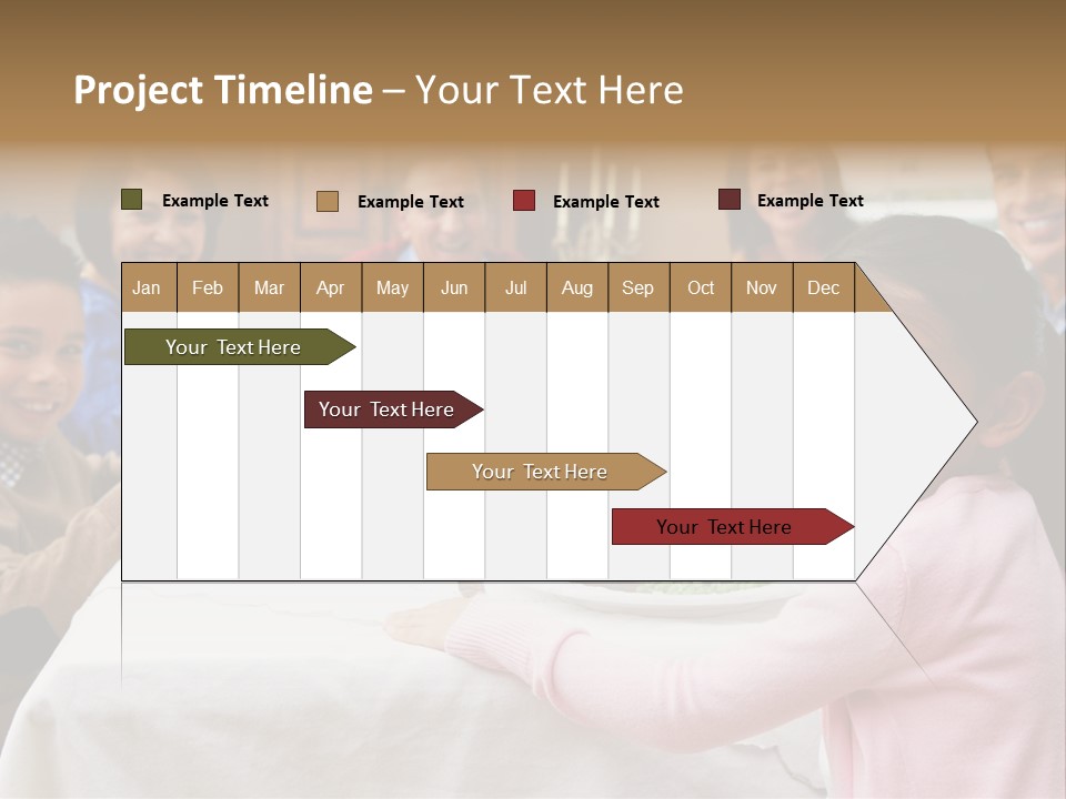 Turkey Happy Daughter PowerPoint Template