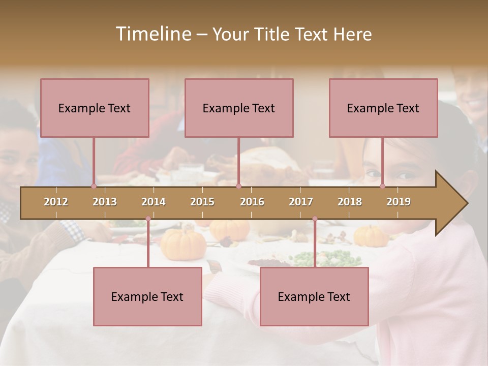 Turkey Happy Daughter PowerPoint Template