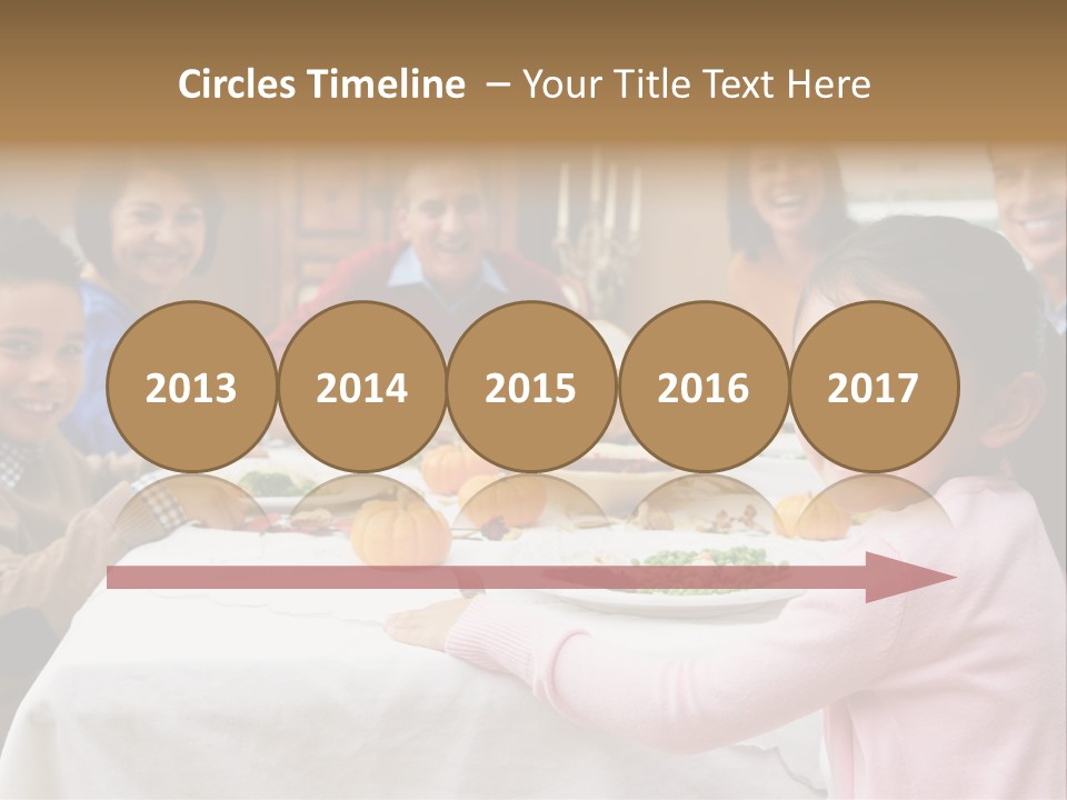 Turkey Happy Daughter PowerPoint Template