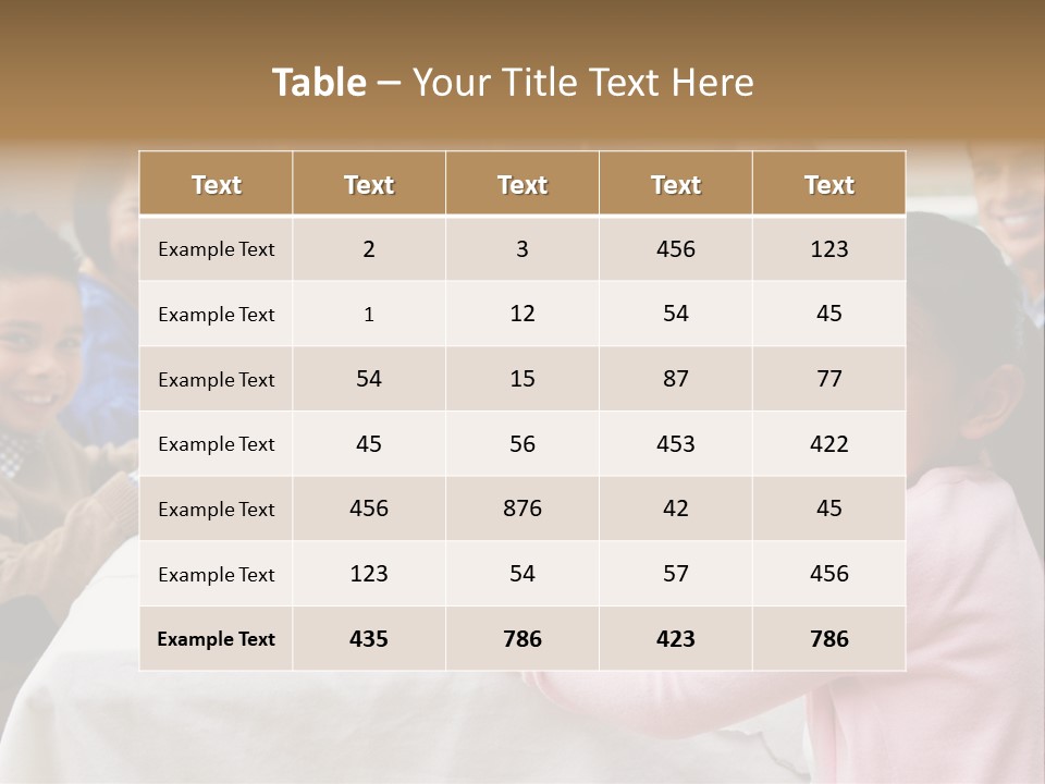 Turkey Happy Daughter PowerPoint Template