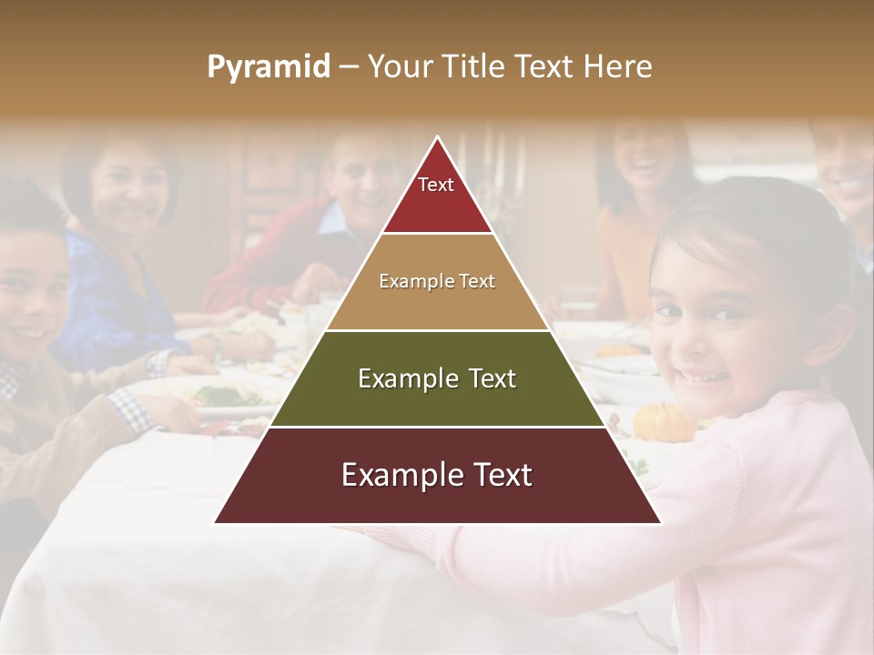 Turkey Happy Daughter PowerPoint Template