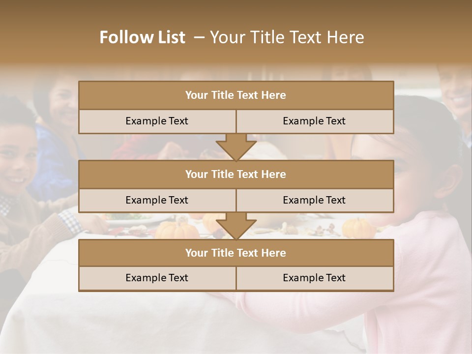 Turkey Happy Daughter PowerPoint Template