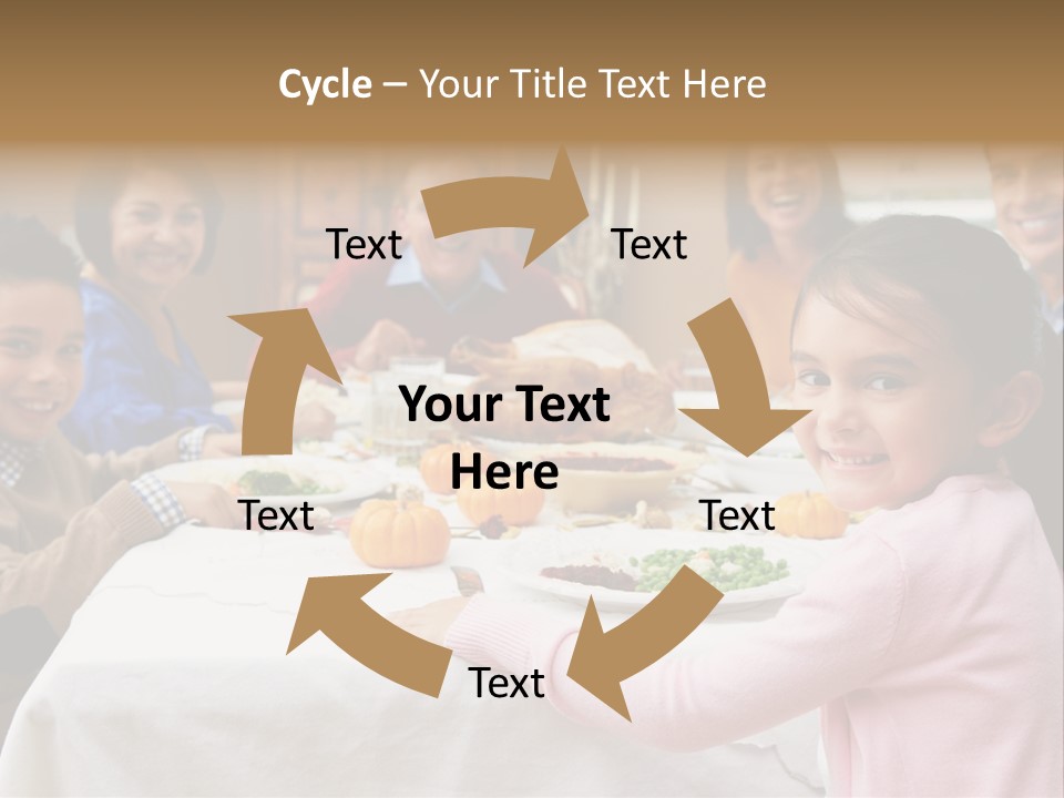 Turkey Happy Daughter PowerPoint Template