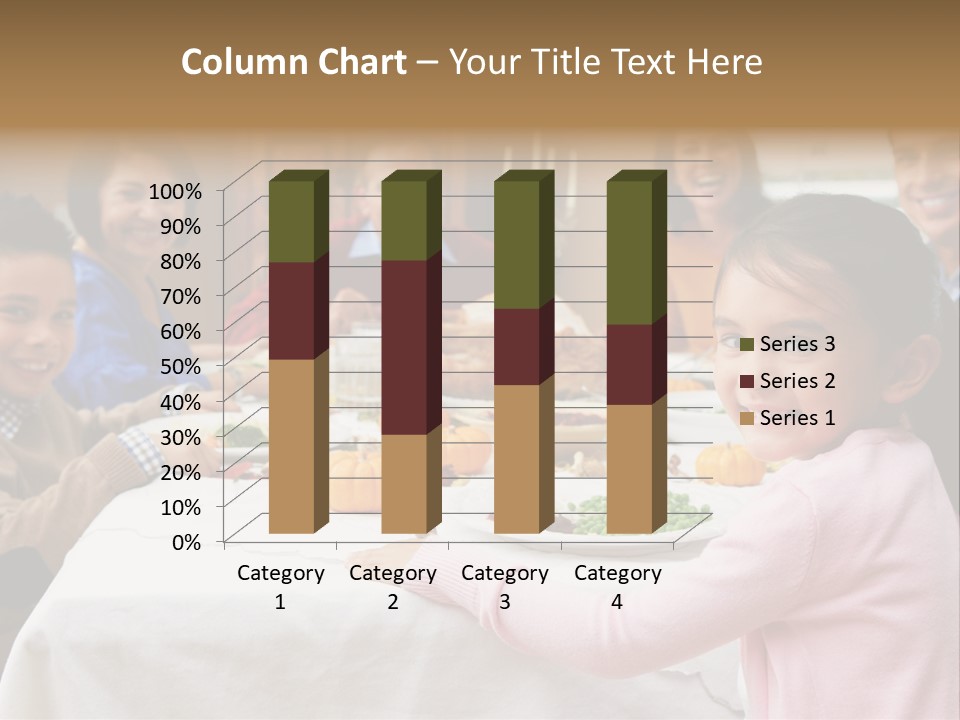 Turkey Happy Daughter PowerPoint Template