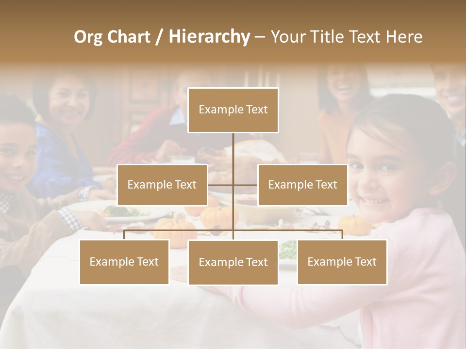 Turkey Happy Daughter PowerPoint Template