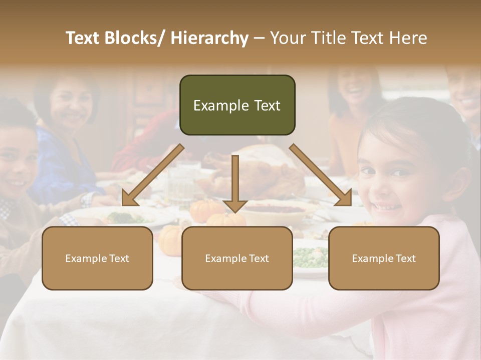 Turkey Happy Daughter PowerPoint Template