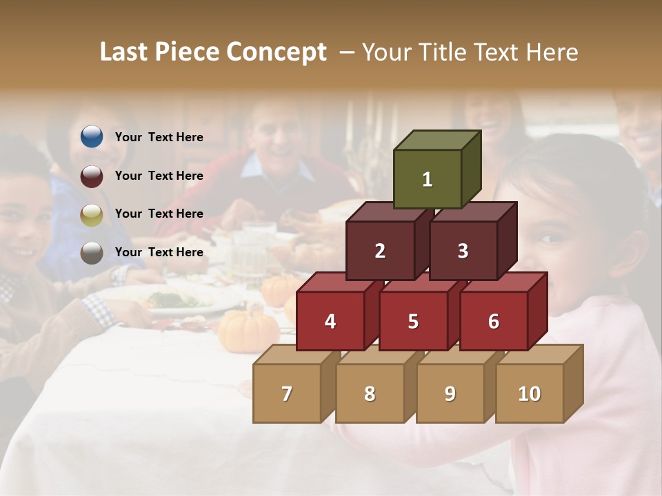 Turkey Happy Daughter PowerPoint Template