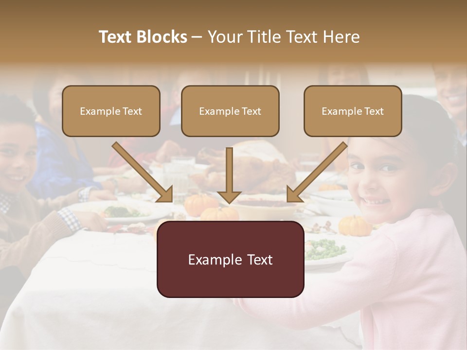 Turkey Happy Daughter PowerPoint Template