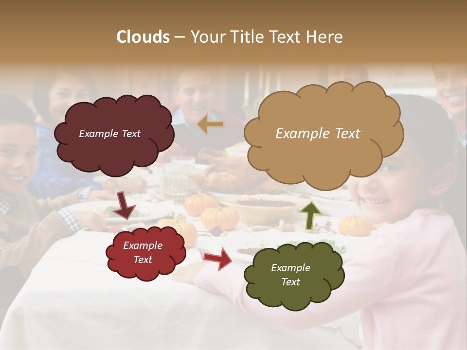 Turkey Happy Daughter PowerPoint Template