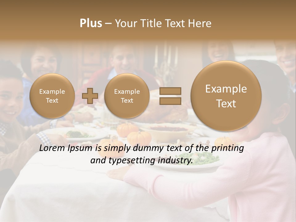 Turkey Happy Daughter PowerPoint Template