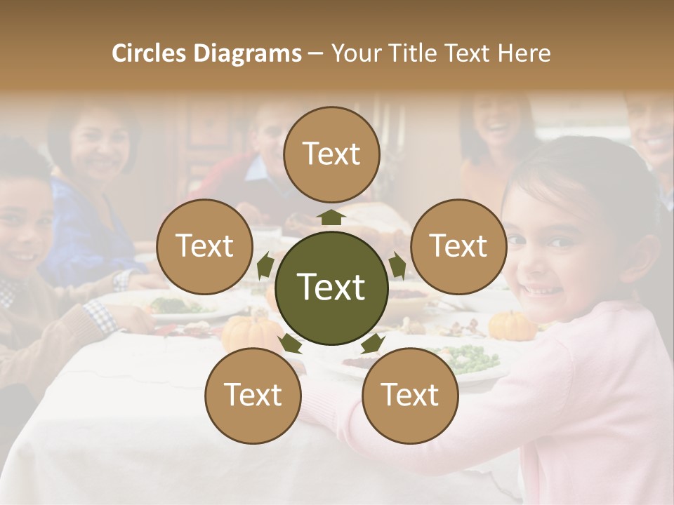 Turkey Happy Daughter PowerPoint Template