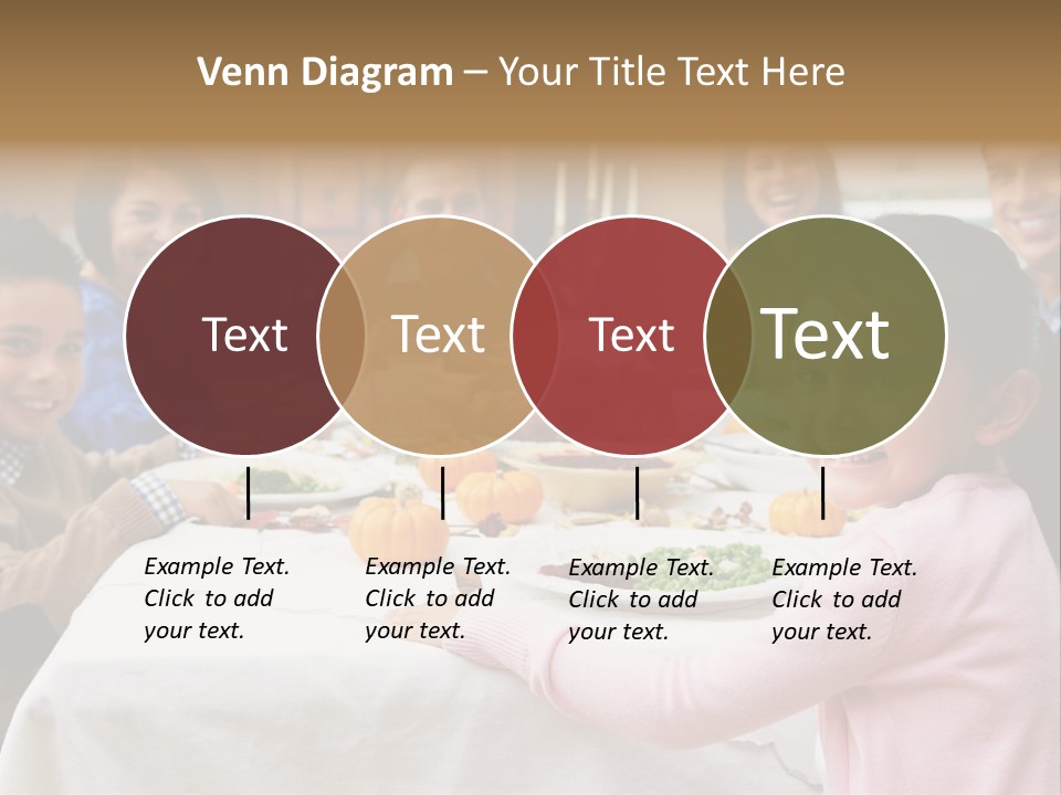 Turkey Happy Daughter PowerPoint Template