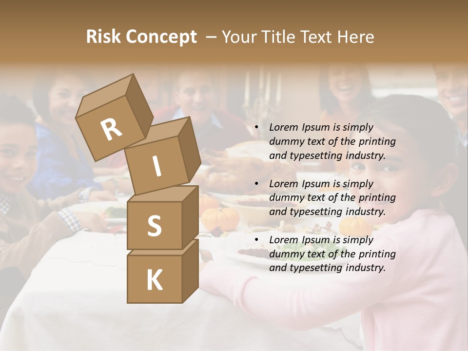 Turkey Happy Daughter PowerPoint Template