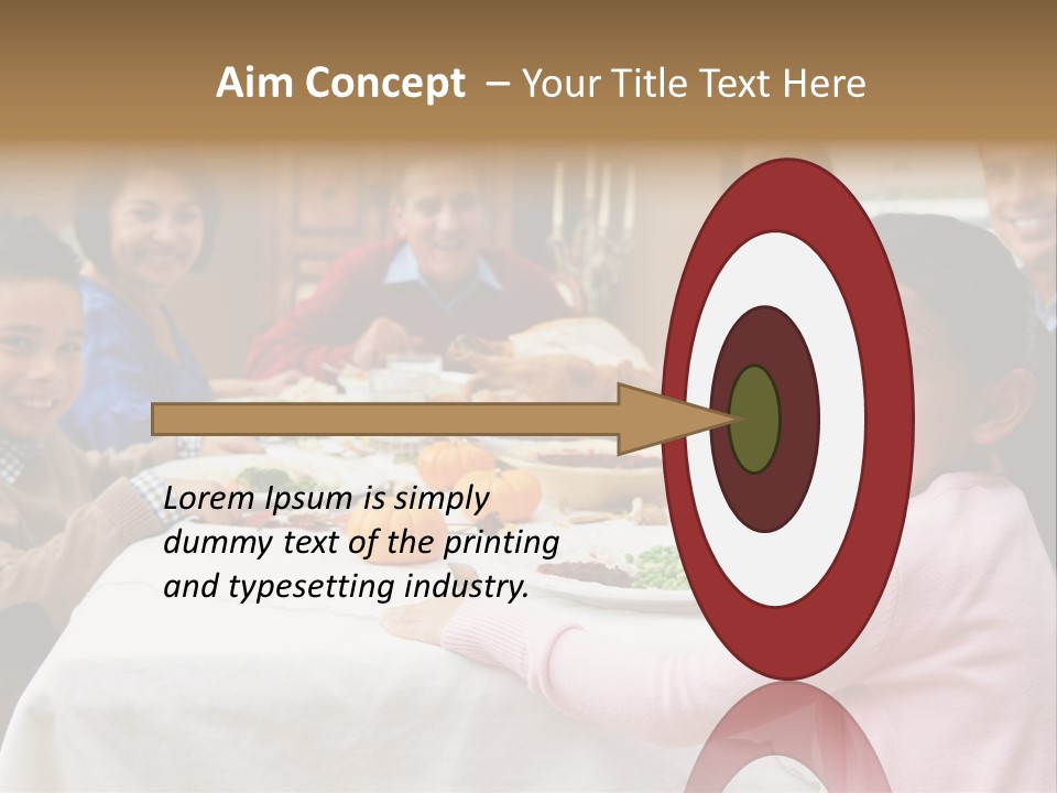 Turkey Happy Daughter PowerPoint Template