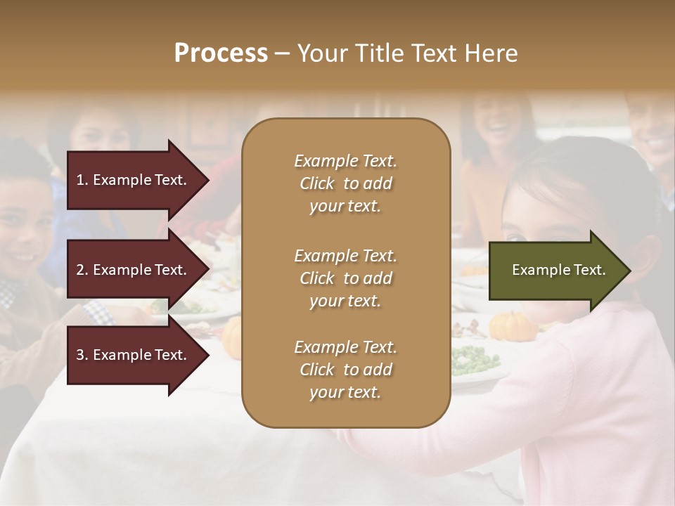 Turkey Happy Daughter PowerPoint Template