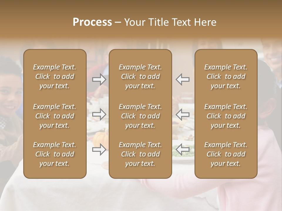 Turkey Happy Daughter PowerPoint Template