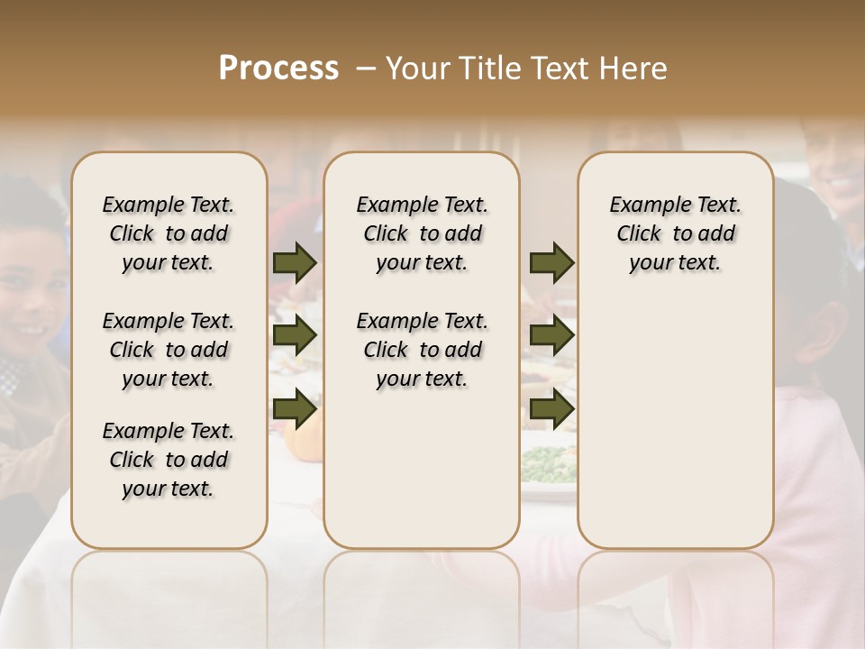 Turkey Happy Daughter PowerPoint Template