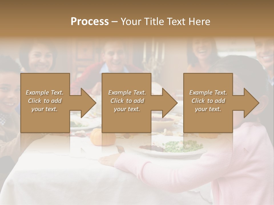 Turkey Happy Daughter PowerPoint Template