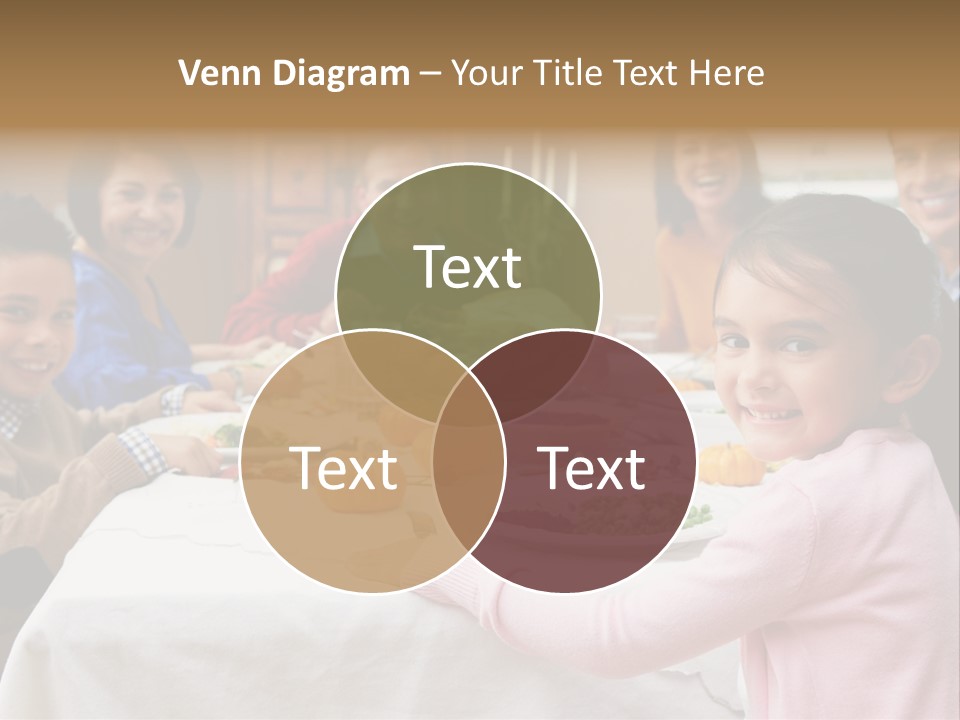 Turkey Happy Daughter PowerPoint Template