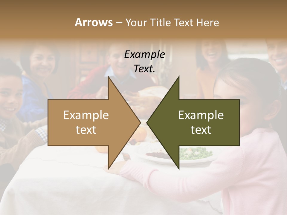 Turkey Happy Daughter PowerPoint Template