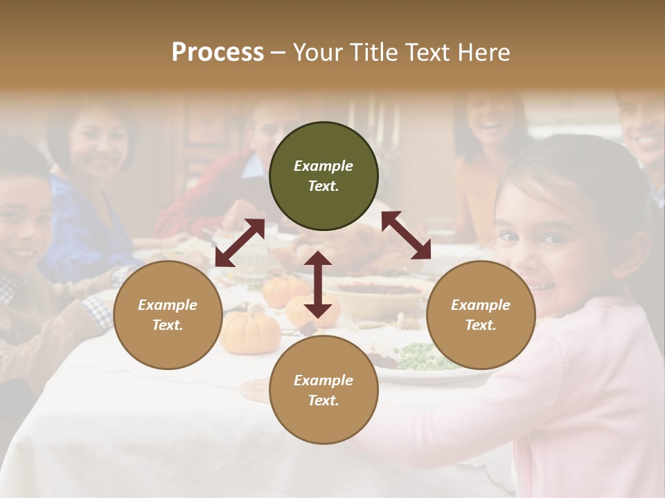 Turkey Happy Daughter PowerPoint Template