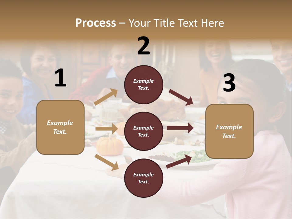 Turkey Happy Daughter PowerPoint Template