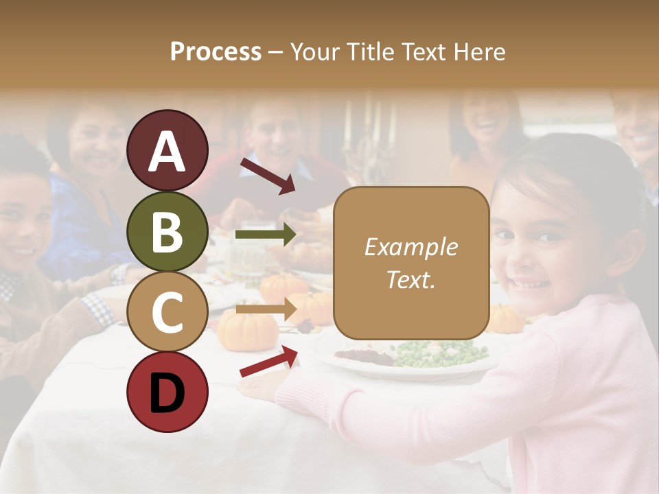 Turkey Happy Daughter PowerPoint Template