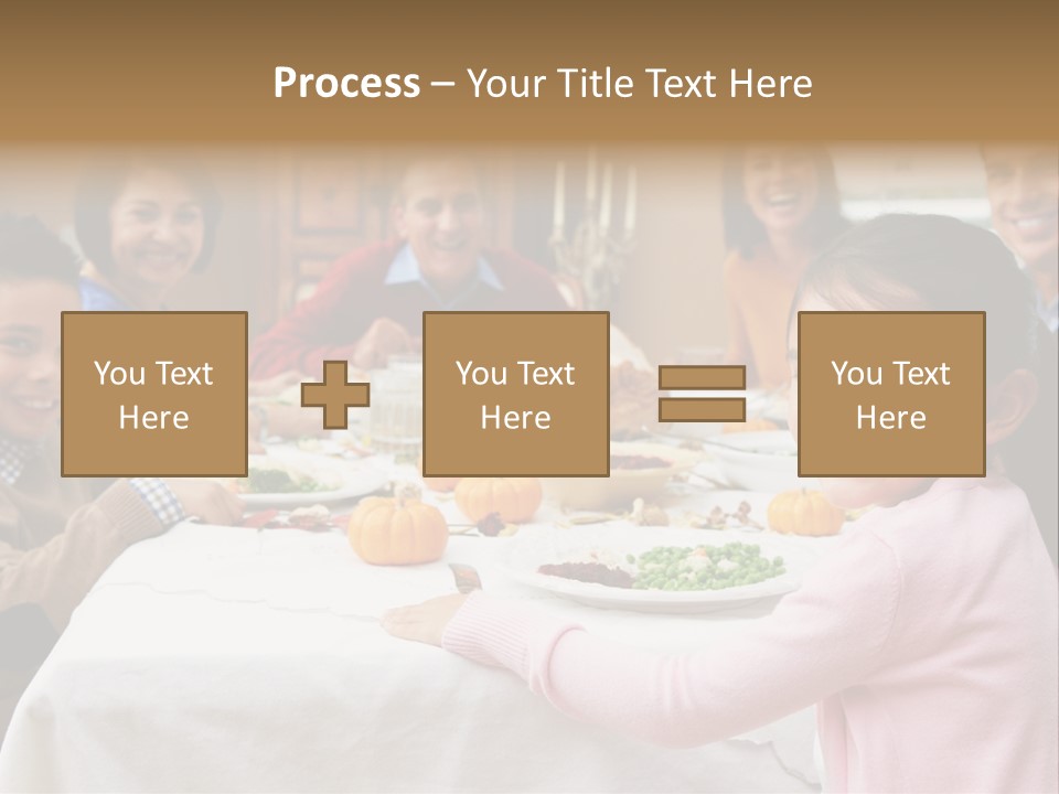 Turkey Happy Daughter PowerPoint Template