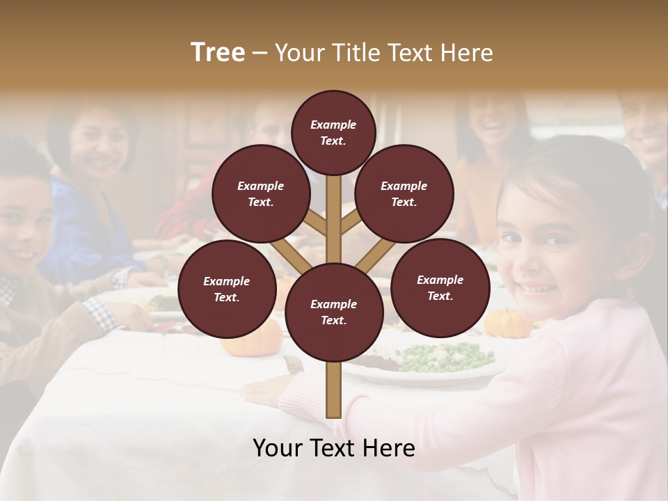 Turkey Happy Daughter PowerPoint Template