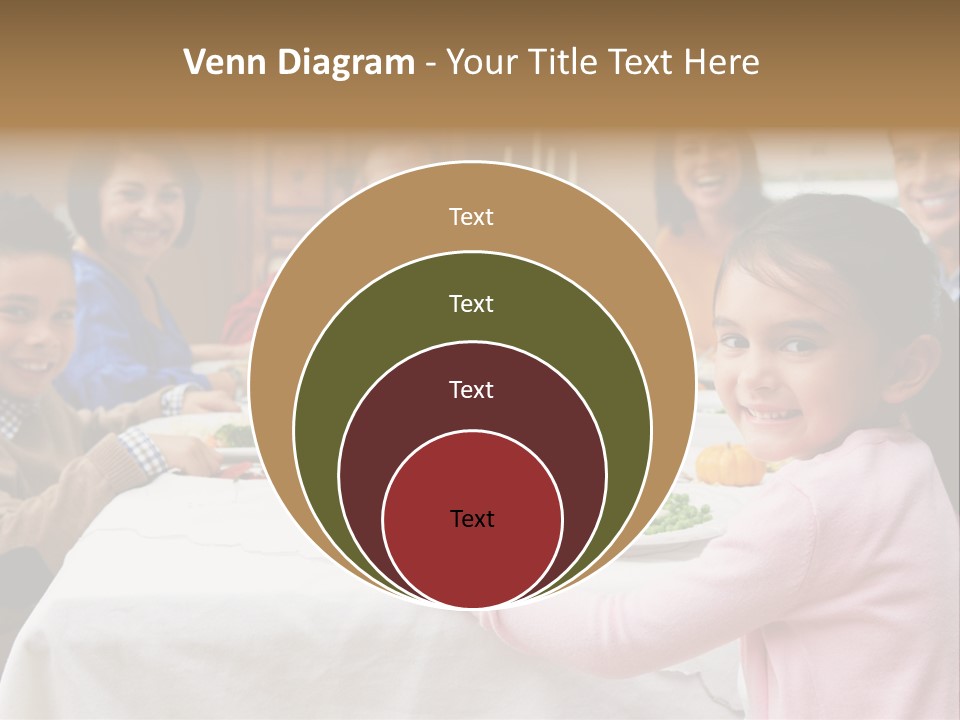 Turkey Happy Daughter PowerPoint Template