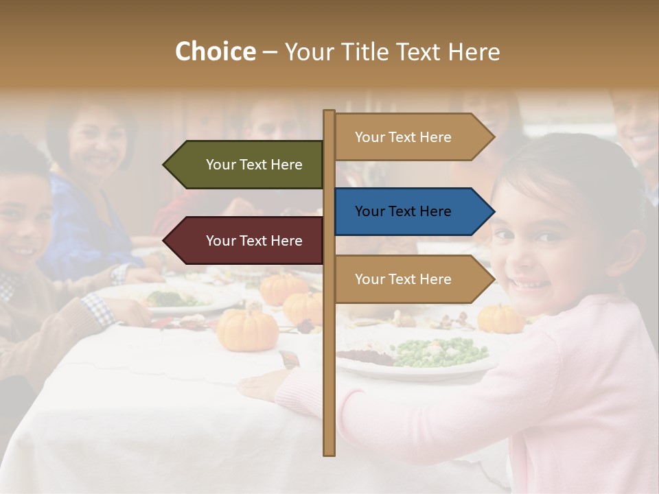 Turkey Happy Daughter PowerPoint Template