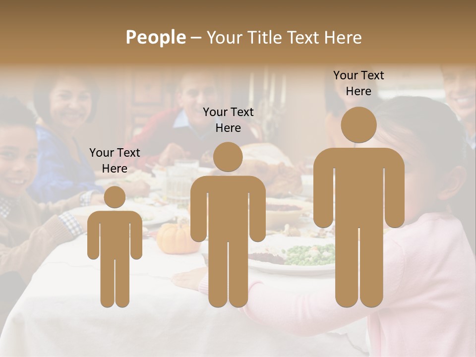 Turkey Happy Daughter PowerPoint Template