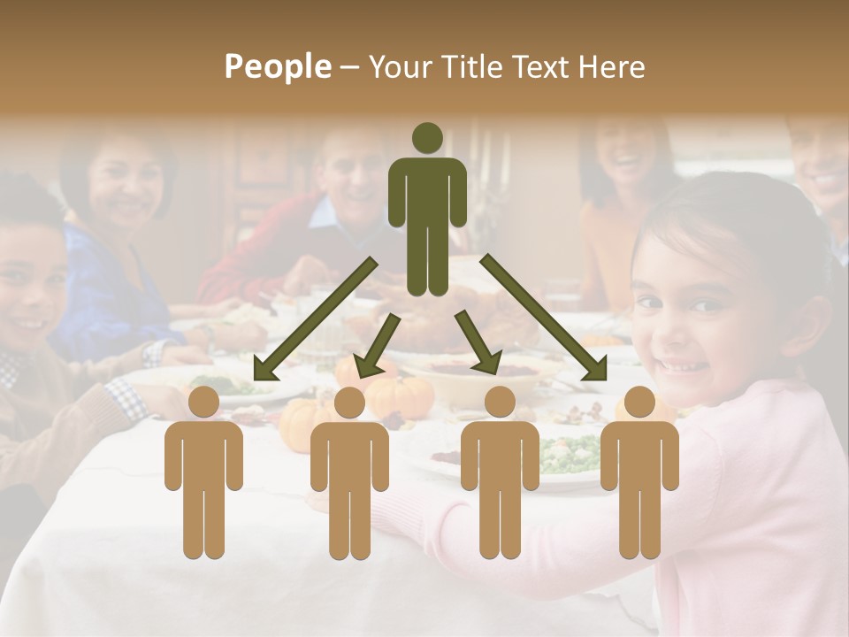 Turkey Happy Daughter PowerPoint Template