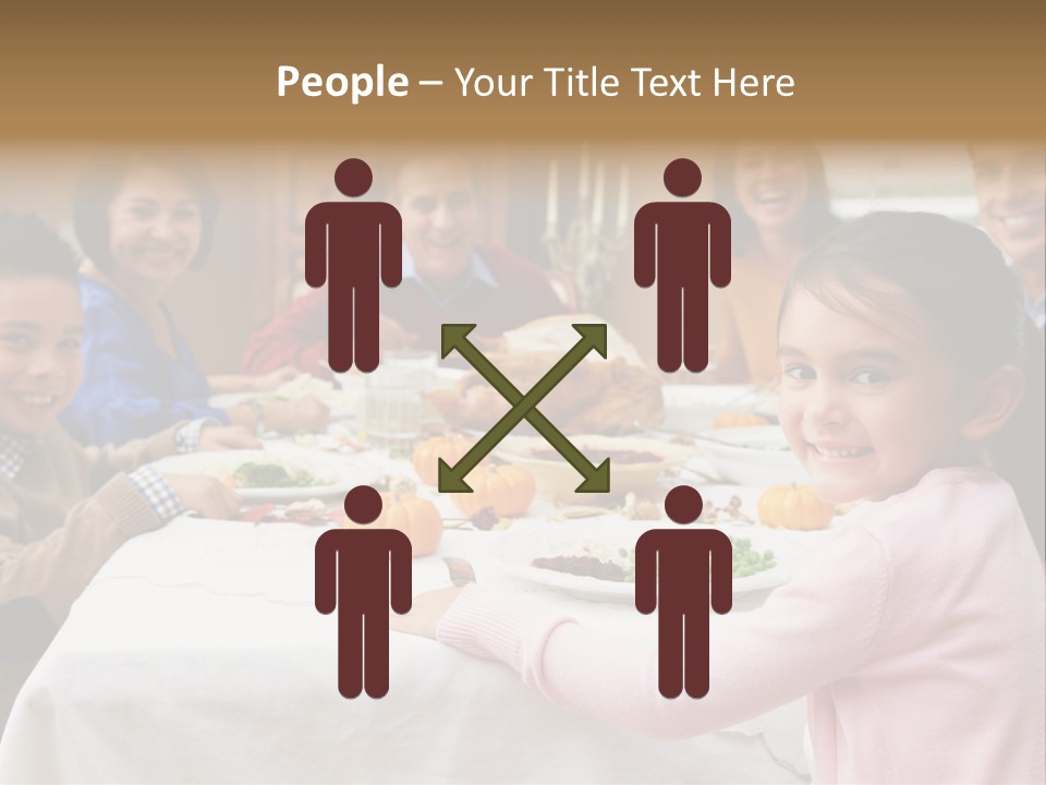 Turkey Happy Daughter PowerPoint Template