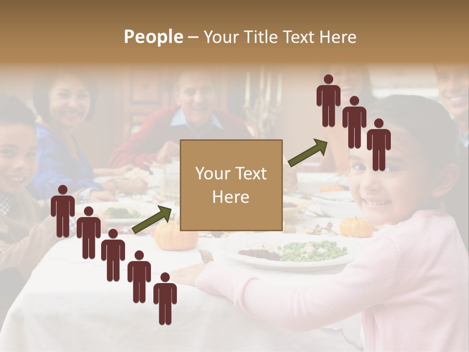 Turkey Happy Daughter PowerPoint Template