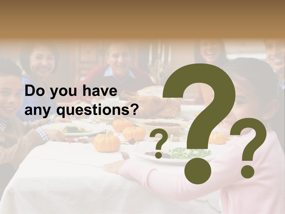 Turkey Happy Daughter PowerPoint Template