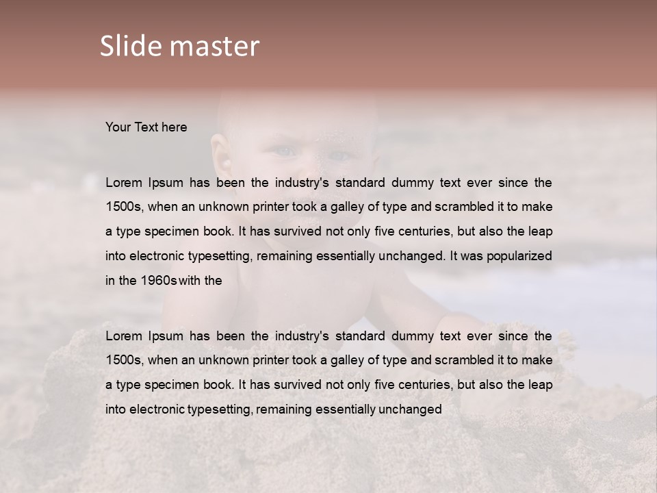 Ocean Beach Eat PowerPoint Template